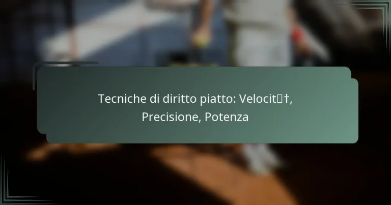 Tecniche di diritto piatto: Velocità, Precisione, Potenza